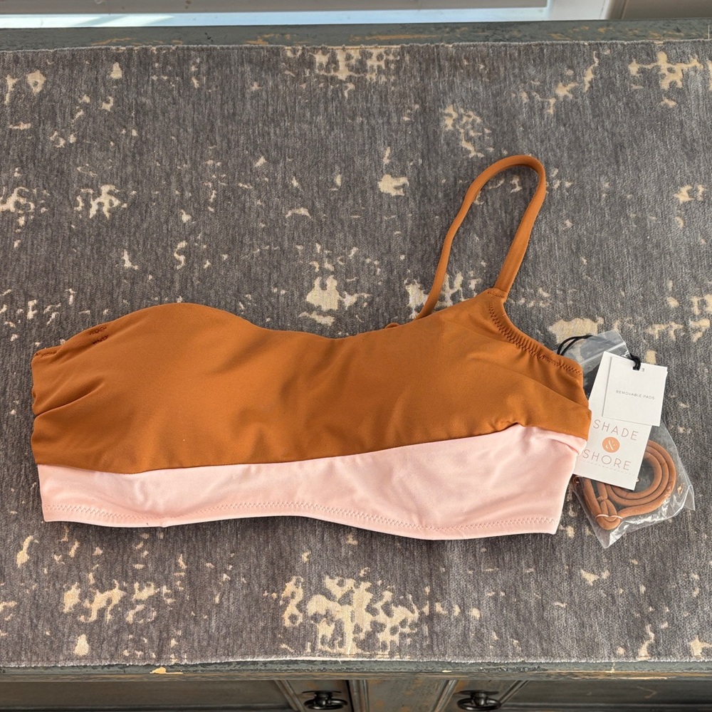 Shade & Shore Two-Tone Bikini Top